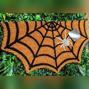 Spider Web Halloween Coir Doormat Door Mat 16in x 28in New Fall